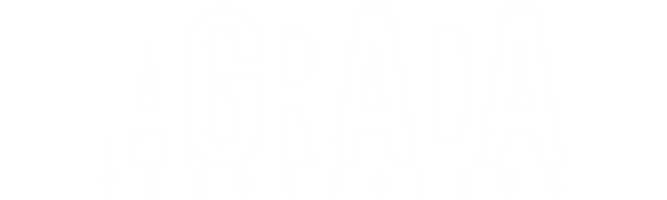 logo agrada produccions blanco